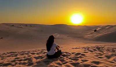 Sunset Views Evening Desert Safari Abu Dhabi