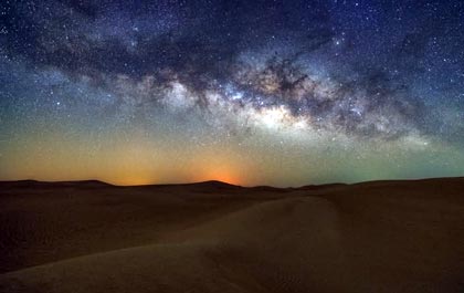 Overnight Camping in Al Quaa Milky Way Desert