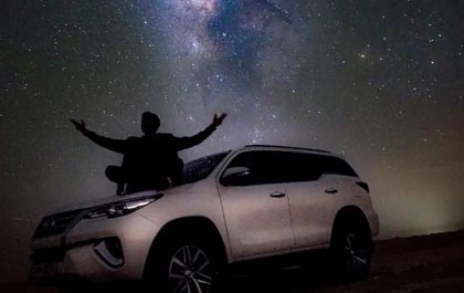 Overnight Camping in Al Quaa Milky Way Desert
