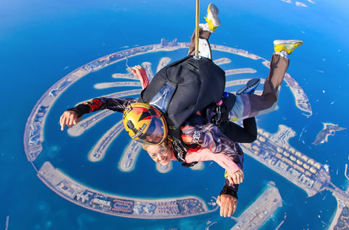 Skydiving Dubai Palm Drop Tickets